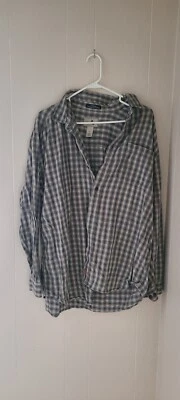 Camisa EMS XL Para Hombres Franela Cuadros Algodón Abotonada Manga Larga Exterior Informal Foto 1 de 2