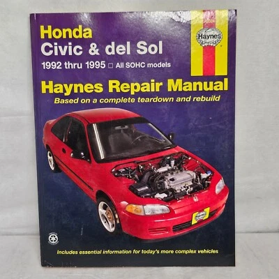 Manual de reparación automotriz Haynes Honda Civic & del Sol 1992-1995 (42024) de colección Foto 1 de 2
