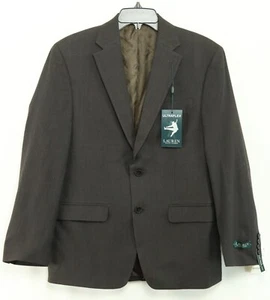 Nuevo Para Hombres Lauren Ralph Lauren 100% Lana Marrón Abrigo Deportivo Blazer Chaqueta 38 Corto - Imagen 1 de 4