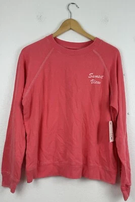 Толстовка Billabong с круглым вырезом из соли и песка гуава розовая «Вид на закат» размер M - Изображение 1 из 4