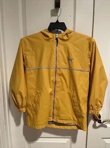 The Black Dog Kids' Classic Raincoat Jacket Yellow Size L - Picture 1 of 5