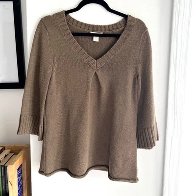 Suéter tejido blanco + marrón Warren talla pequeña Foto 1 de 4