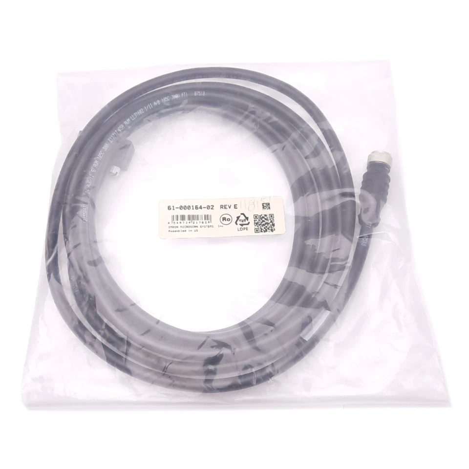 Omron 61-000164-02 MICROSCAN Cable for Code Readers, M12 12-Pin to DB9F, 2m - Image 1 of 4