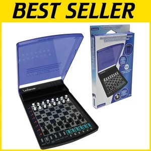 Travel Chess Game: Electronic Set with Rules, 64 Levels of Challenge, Family Fun - Picture 1 of 10