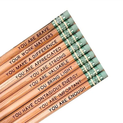 Affirmation Pencil Set 2023  Inspirational Pencils with Motivational9580 - Image 1 of 4