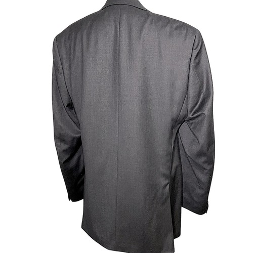 VETEMENTS Blazer uomo Michael Kors grigio ardesia chiusura doppio bottone 100% lana foderato