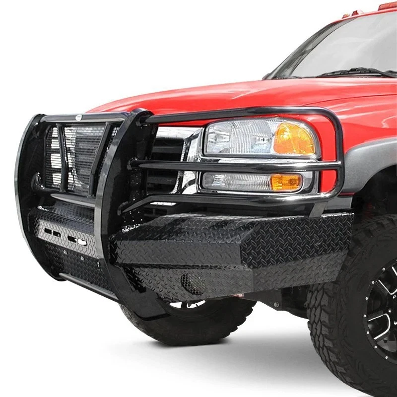 For GMC Sierra 2500 HD 03-06 Bumper Original Series Full Width Black Powder - Imagem 1 de 4
