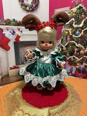 Muñeca Vinilo Precious Moments 12" - Feliz Navidad - 2ª edición.  Vestido Verde - Nuevo Foto 1 de 4
