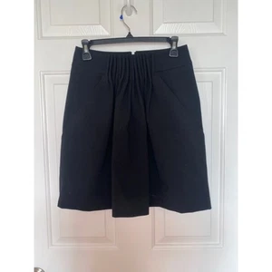 Les Copains Black Skirt Zipper Back Size Italy 40 Small - Picture 1 of 4