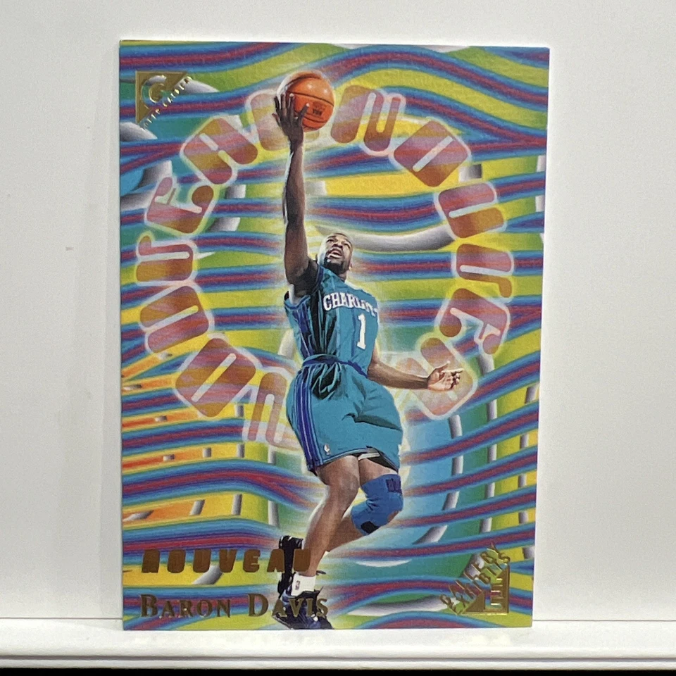 1999-00 Topps Gallery - Gallery Exhibits Baron Davis Rc Art Noveau Rare Rookie - Image 1 of 2