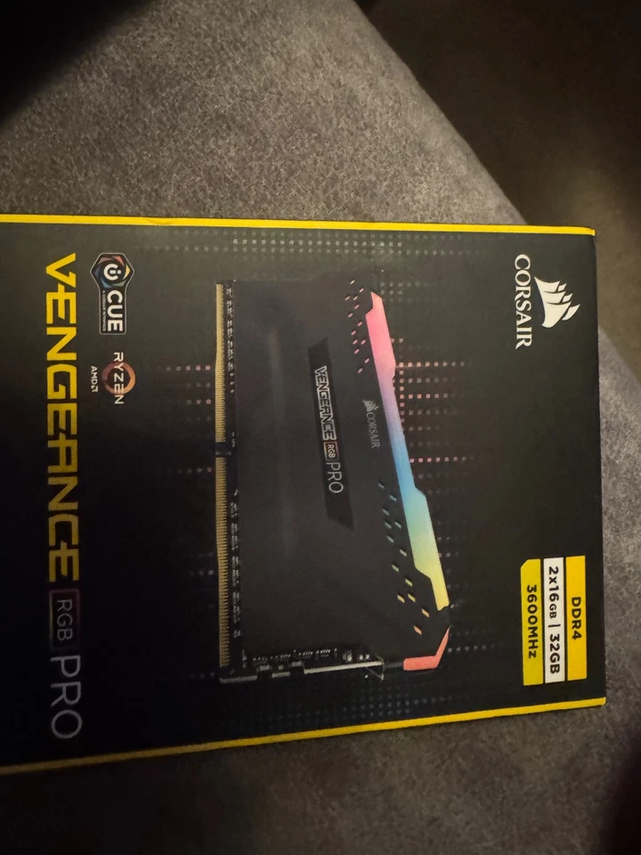Corsair Vengeance RGB Pro 32GB RAM (2x16GB) DDR4-3600MHZ - Image 1 of 1