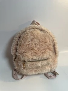 Forever 21 Plüsch rosa Rucksack klein 9 x 9 Zoll - Bild 1 von 4