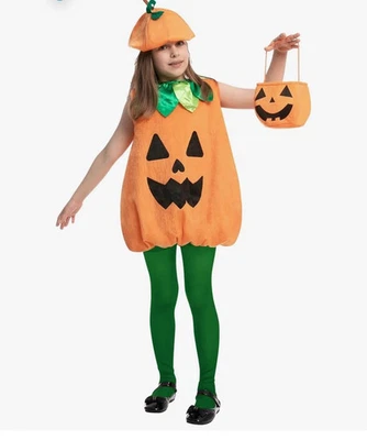 Spooktacular Creaciones Halloween Disfraz Calabaza Niños Niños Niñas 5-7 Años 3 piezas Foto 1 de 4