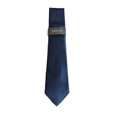 Corbata Michael Kors Azul Mezcla Seda Para Hombre Talla Única Cuello Nueva con Etiquetas Foto 1 de 4