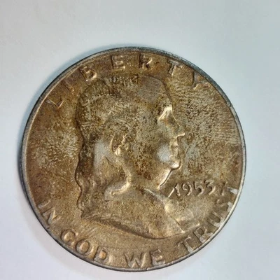 1953-S Silver Benjamin Franklin Half Dollar - 90% Silver -0730-4 - Image 1 of 2