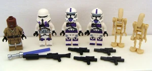 Lego Star Wars Minifiguras Windu 187th Legion Clone Troopers Battle Droids 75342 - Imagen 1 de 10