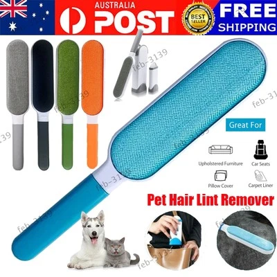 Reusable Hair Lint Remover Double-Sided Self-Cleaning Brush for Clothes Sofa Pet - image 1 of 4