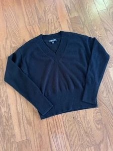 Maglione donna Banana Republic 100% cashmere nero taglia XXS pullover lusso - Foto 1 di 9