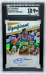 Ray Allen Auto SGC 9 10 2017-18 Donruss Significant Signatures Autograph HOLO - Picture 1 of 2