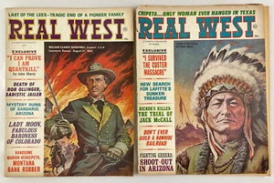 Real West Magazine, Vol. 9, 1966, Vintage Old West History, Pulp, Lot of 2 - Imagen 1 de 10