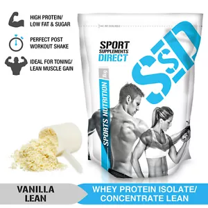 1KG VANILLA LEAN WHEY PROTEIN ISOLATE / CONCENTRATE - LEAN WPI / WPC 1 X 1KG - Picture 1 of 4