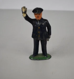 Vintage Barclay Lead Policeman Traffic Cop w Arm Raised 3.25” Figure - Picture 1 of 2
