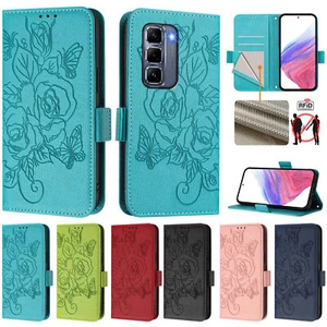Mode Blumen Flip Leder Brieftasche Ständer Etui Abdeckung für Infinix Hot 50 Pro + 4G - Bild 1 von 26