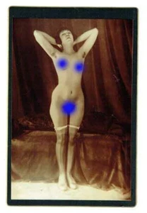 photo NU EROTIQUE c.1920 / 10.5 x 16.5 cm / risque sexy nude 13 - Picture 1 of 1