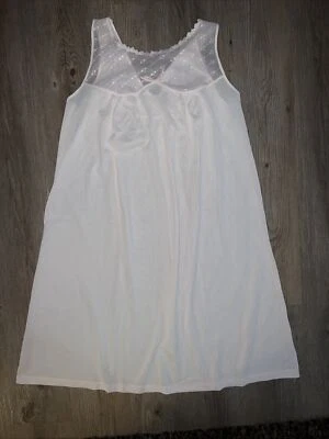 内衣复古尼龙粉色蕾丝尺寸 36 英寸 M 码美国娃娃短晚礼服 — 第 1/4 张图片