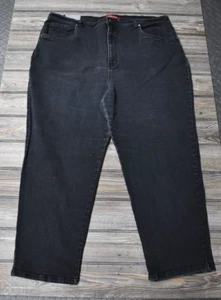 GLORIA VANDERBILT Women's Jeans Size 24W STRAIGHT STRETCH BLACK - Picture 1 of 5
