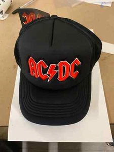 AC/DC CLASSIC RED EMBROIDERED LOGO BASEBALL CAP OFFICIALLY LICENSED PRODUCT - Imagen 1 de 9