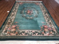 6' X 9' Hand Made Art Deco Chinese Rug Plush Carving Carpet 90 Lines Aubusson