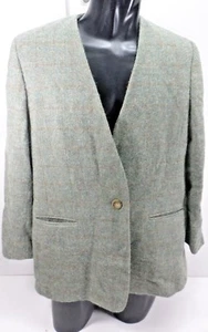 Aquascutum Women's Hip Length 75% Wool Jacket 25% Alpaca Size 14 Made in Canada - Picture 1 of 9