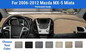 Dashboard Dash Mat Cover for 2006-2012 Mazda MX-5 Miata (Sedona Suede)