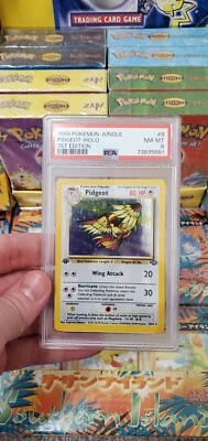 Pokemon 1999 1st Edition Jungle Pidgeot Holo ✨ 8/64 PSA 8 Near Mint-Mint! - Image 1 of 4