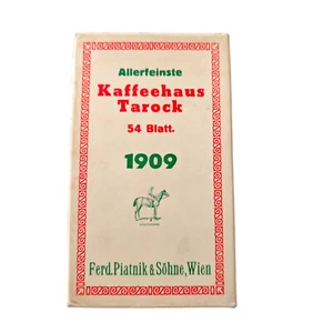 Kartenspiel Kaffeehaus Tarock 54 Karten 1909 Piatnik Wien - Bild 1 von 8