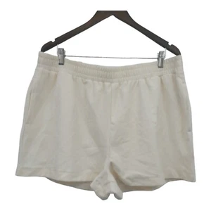 Cotton: On Curve Women’s Velour Rib Corduroy Shorts Size 16, Soft Powder - Picture 1 of 7