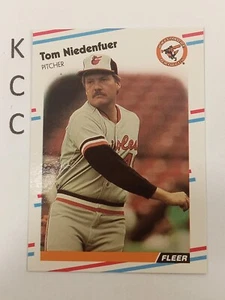 1988 Fleer MLB #568 Tom Niedenfuer Baltimore Orioles - Picture 1 of 2