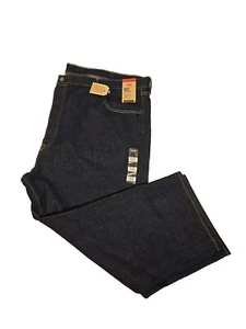 52x29 501 Herren Levi Jeans. Gerade Bein Baumwollmischung dunkle Waschhose Neu - Bild 1 von 8