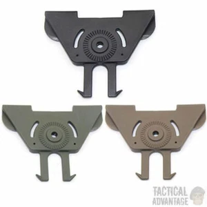 360 Funda de Pistola Rígida Plataforma MOLLE Adaptador Accesorio Airsoft CQC Reino Unido - Imagen 1 de 6