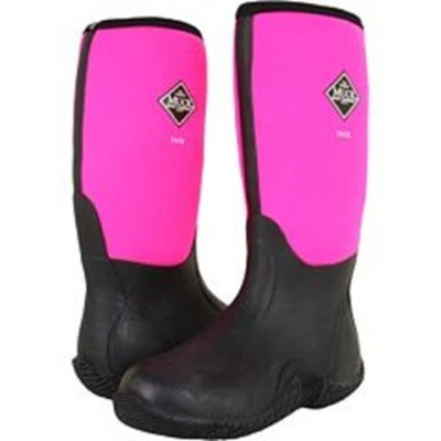NEW MUCK Tack Classic Women's Black/Hot Pink High Size 5 - Image 1 of 2