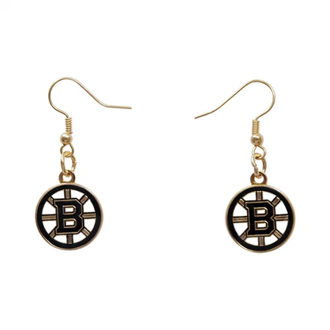 NHL Hockey Licensed Earrings - Boston Bruins LOGO Cover