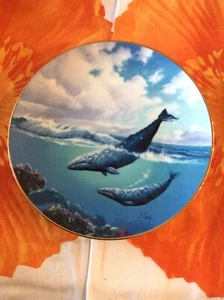 “Traveler Of The Sea” W. L. George Porcelain / Save The Whales Collector Plate - Picture 1 of 6