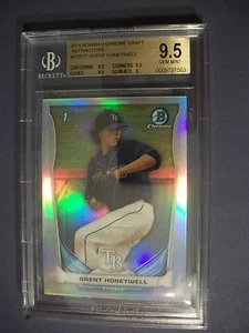 BRENT HONEYWELL 2014 Bowman Chrome Draft Refractors #77 BGS GEM MINT 9.5 RC Rays - Picture 1 of 1