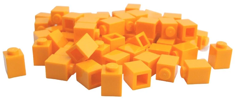 Lego 50 Stück hellorange (bright light orange) Steine 1x1 Stein (3005) Neu - Bild 1 von 1
