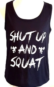 ZHUO – Women’s Athletic Racerback Tank ~SHUT UP AND SQUAT~ Size: XL - Picture 1 of 6