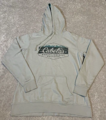 Cabelas Hoodie Womens Size Small Hooded Long Sleeve Pullover Gray Casual Ladies - Image 1 of 4
