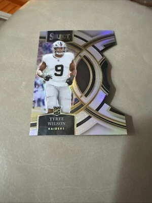 TYREE WILSON 2023 Panini Select SILVER Prizm Die Cut Premier RC Vegas Raiders - Image 1 of 2