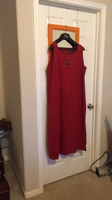 Womens Sag Harbor Red Dress Size 20W      F800 - Image 1 of 4