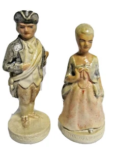 SEBASTIAN MINIATURE SML-003A SML-004A George Washington & Martha Washington - Picture 1 of 3